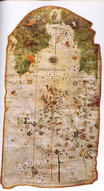 World Map by Juan de la Cosa (1500), the first map showing the Americas.