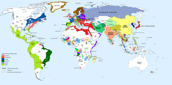 Political maps of the world in 1556, 1700, and 1859.