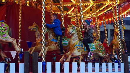 If you can't wizz around on a carousel at Christmas, when can you?