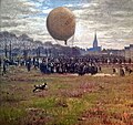 Massau: Ballon-Aufstieg auf dem Hans-Sachs-Platz, 1913
