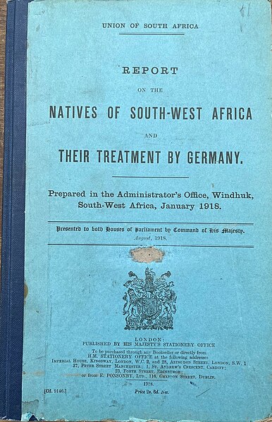 File:1918 British Blue Book Report on the Natives of South-West Africa and their Treatment by Germany.jpg