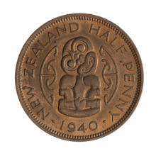 1940 New Zealand Half-penny, reverse.png