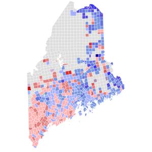 2002 Maine gubernatorial election results map by municipality.svg