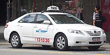 Swan Taxis Toyota Camry with Comfortdelgro livery 2006-2009 Toyota Camry (ACV40R) Altise sedan, Swan Taxis (2018-11-22).jpg