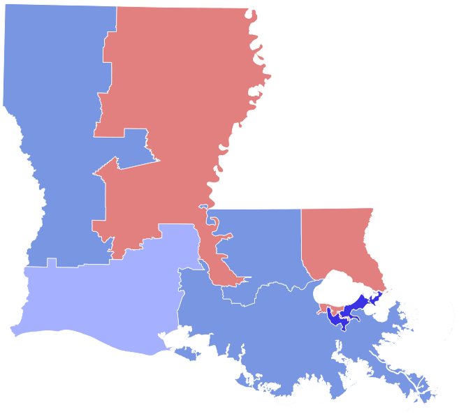 File:2008 United States Senate election in Louisiana by Congressional District.svg