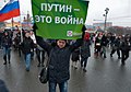 2015-03-01 Шествие памяти Немцова L1520063 Путин — это война.jpg