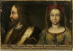 39. Thiébaud Ier, duc de Lorraine, et son épouse Gertrude de Dabo.jpg