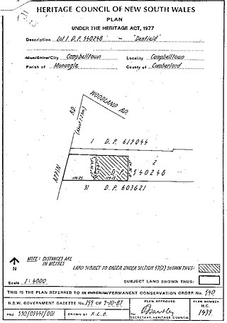 <i>Denfield</i> Historic site in New South Wales, Australia