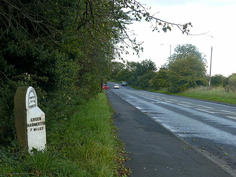 File:A59 York Road on the outskirts of Knaresborough (geograph 5538337).jpg