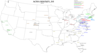 A map of all ACHA D3 men's hockey teams. ACHA D3.png