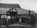 A Smith threshing crew at Schafer Brothers logging camp on Satsop River, Washington, October 17, 1905 (INDOCC 1322).jpg