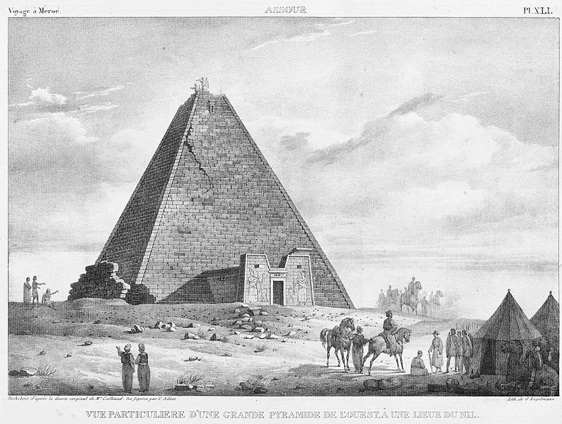 File:A great pyramid at Meroe in 1821.jpg