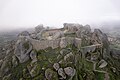 Image 76Aerial view of the Monsanto Castle in a foggy morning, Aldeia de Monsanto, Portugal