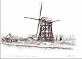 Afgebrande molen Noordervaart Alkmaar 2004