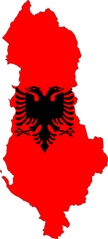 Flagmap of Albania Albania-Flagmap.svg