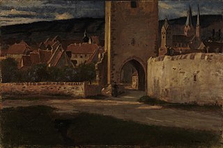 An der Stadtmauer von Gelnhausen