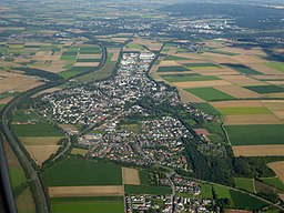 Aerial view of Aldenhoven, Germany