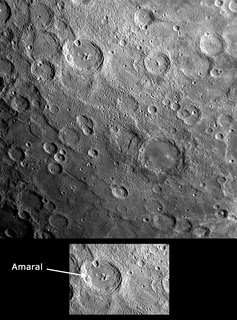 <span class="mw-page-title-main">Amaral (crater)</span> Crater on Mercury