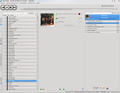 Amarok 2.0 (Spanish interface) Kubuntu 9.04 alpha 4 under KDE 4.2