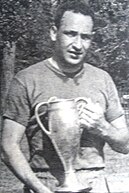 Masoud Boroumand of Iran was the first player to score a hat-trick against Pakistan, on their international debut. AmirMasoudBoroumand (cropped).jpg