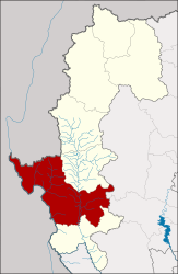 Distretto di Mae Sariang – Mappa