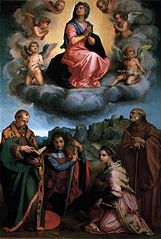 Vierge en gloire avec quatre saints (Andrea del Sarto)