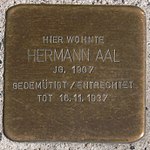 Ansbach Stolperstein Eel, Hermann.jpg
