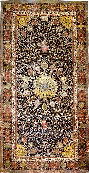 The Ardabil Carpet, probably the finest surviving Persian carpet, Tabriz, mid-16th century