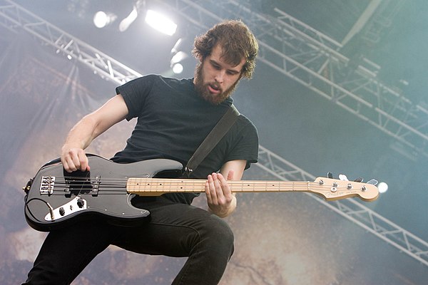 Gilbert performing with As I Lay Dying at With Full Force 2007