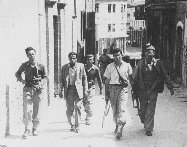 Jewish militants in Haifa