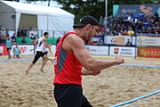 Deutsch: Beachhandball Europameisterschaften 2019 (Beach handball Euro); Tag 6: 7. Juli 2019 – Männerfinale, Dänemark-Norwegen 2:0 (25:18, 19:16) English: Beach handball Euro; Day 6: 7 July 2019 – Men's Final – Denmark-Norway 2:0 (25:18, 19:16)