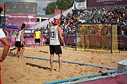 Deutsch: Beachhandball bei den Olympischen Jugendspielen 2018; Tag 7, 13. Oktober 2018; Jungen, Finale – Portugal-Spanien 1:2 English: Beach handball at the 2018 Summer Youth Olympics at 13 October 2018 – Boys Gold Medal Match – Portugal-Spain 1:2