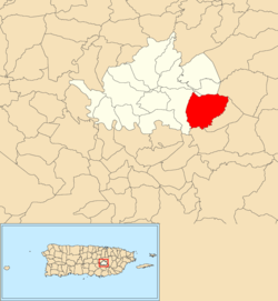 Beatriz, Cidra, Puerto Rico locator map.png