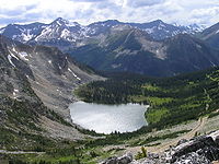 הרים מכסים שטחים נרחבים בקולומביה הבריטית