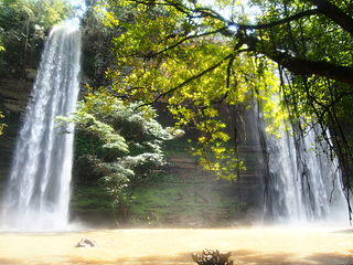 Boti falls Pair of waterfalls in Ghana