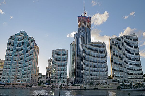 Soleil building under construction