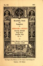 Thumbnail for File:Broadsides, books and pamphlets on Abraham Lincoln, American railroads, song books, American plays, etc., etc. (IA broadsidesbooksp00ande).pdf