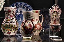 Czech and Moravian ceramic creations with folk motifs Budapest, Neprajzi Muzeum - A vilag keramiai 2022 07.jpg