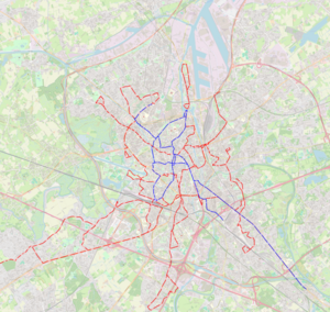 300px bus and tram routes in ghent 1969 12 01