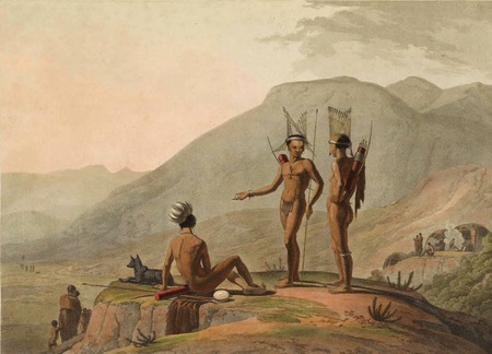 Fail:Bushmen Hottentots armed for an expedition.png