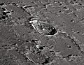 English: C. Mayer lunar crater as seen from Earth with satellite craters labeled