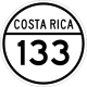 National Secondary Route 133 Schild}}