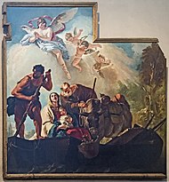 Capelle di Sant'Atanasio - Fuga in Egitto (Seconda Metà Del Secolo XVII) Dipinto di G. Tiepolo.jpg