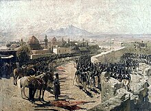Franz Roubaud's 1893 painting of the Erivan Fortress siege of 1827 by the Russian forces under leadership of Ivan Paskevich during the Russo-Persian War (1826-28) Capture of Erivan Fortress by Russia, 1827 (by Franz Roubaud).jpg