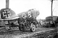 A captured German aircraft 1 January 1918