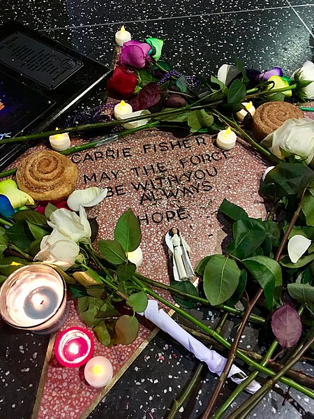 File:Carrie Fisher memorial star.jpg