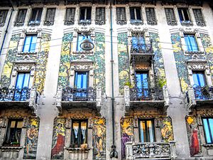 Casa Galimberti, typical example of Italian Liberty architecture