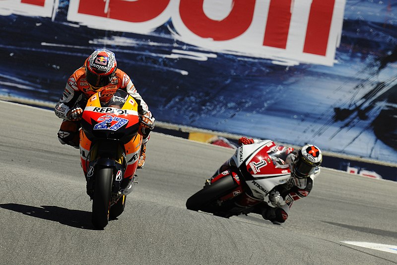 File:Casey Stoner and Jorge Lorenzo 2011 Laguna Seca.jpg