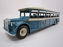 Cast iron model "Northland Transportation Co." passenger bus, ca. 1930 Cast iron Northland Transportation model bus.jpg