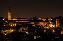 Panoramablick bei Nacht